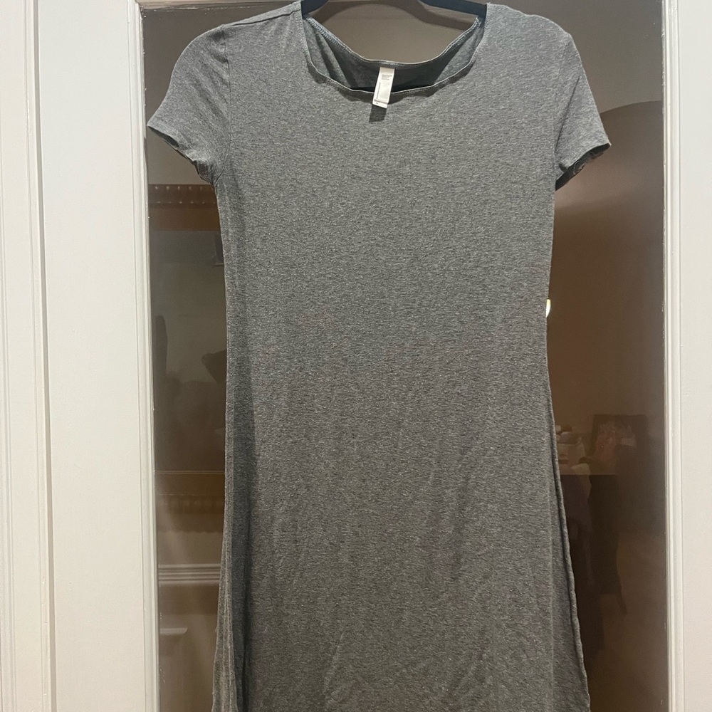 American Apparel Grey T Shirt Dress - Picture 2 of 7